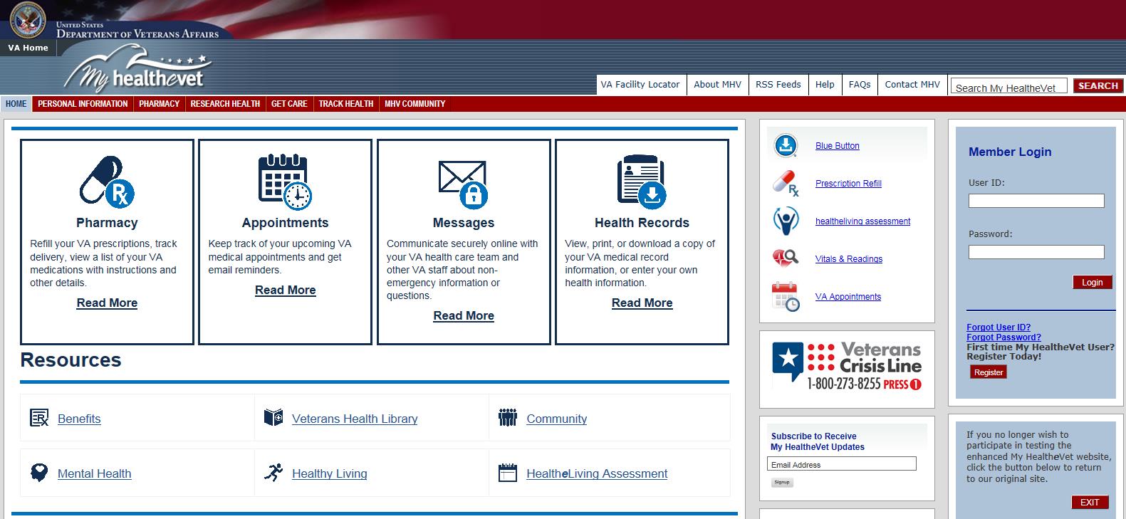 Registration VA Online Rx Refill for Veterans - My HealtheVet - My  HealtheVet