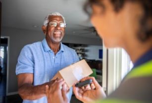 A Veteran getting his Rx refill 