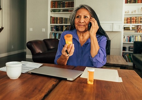 A Veteran calling her doctor about her VA prescriptions