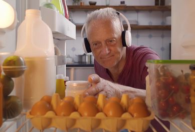 A Veteran finding a healthy snack