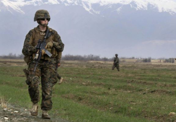 A soldier in Afghanistan