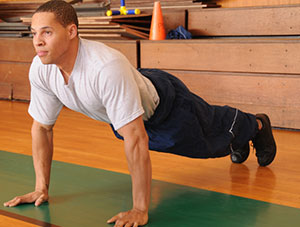 Man doing push-ups