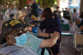 Vietnam Veterans at a VA gathering