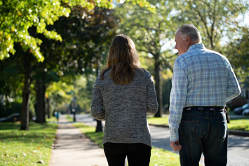 A Veteran talking to a loved one about their PTSD